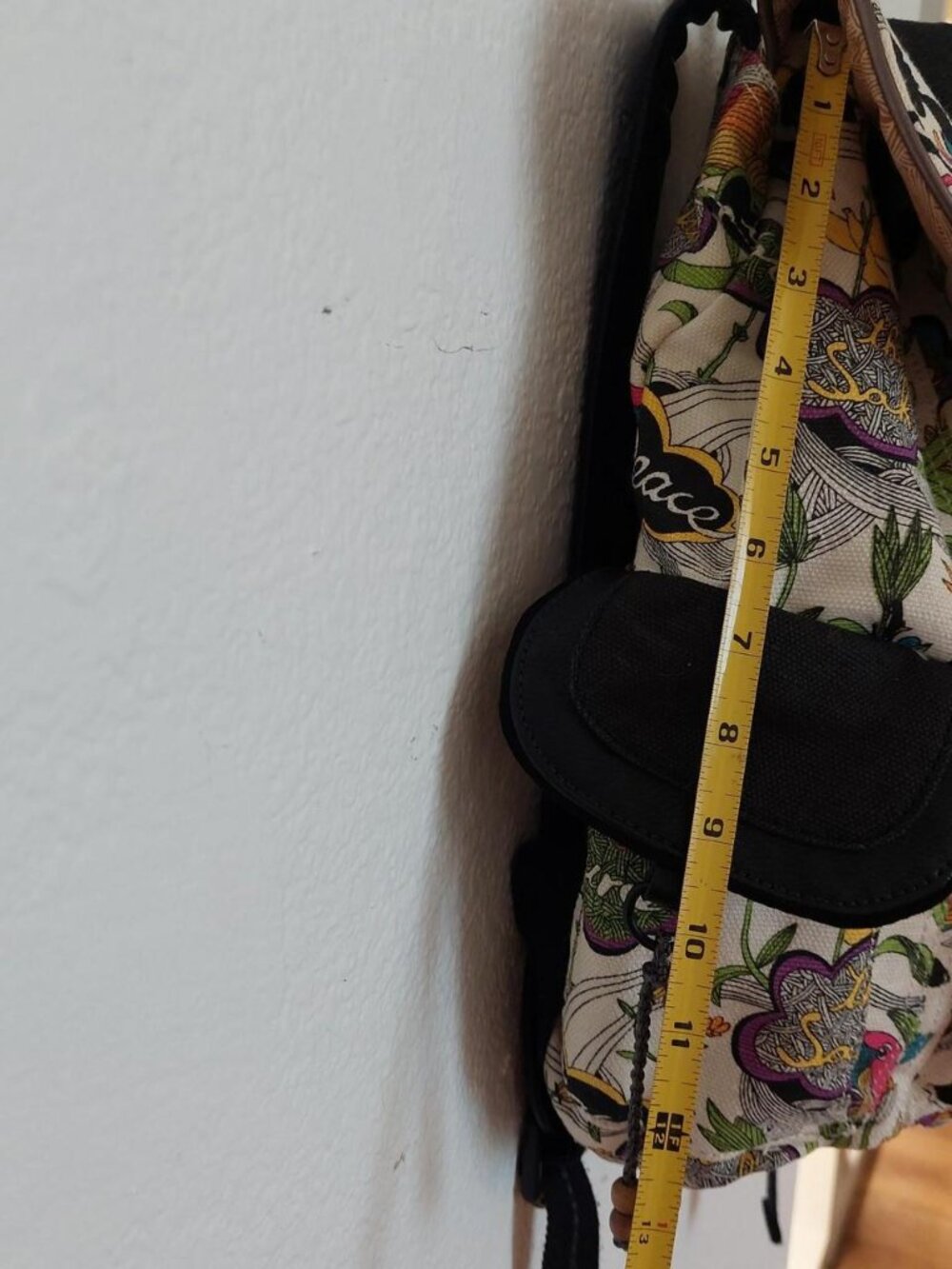 Sakroots multicoloured backpack with adjustable straps peace birds zipper #boho - Picture 5 of 7